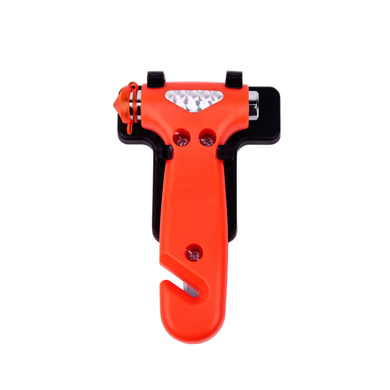 HA-10005 Car Safety Hammer Set of Emergency Escape Tool Auto Car Window Glass Hammer Breaker and Seat Belt Cutter Escape 2-in-1