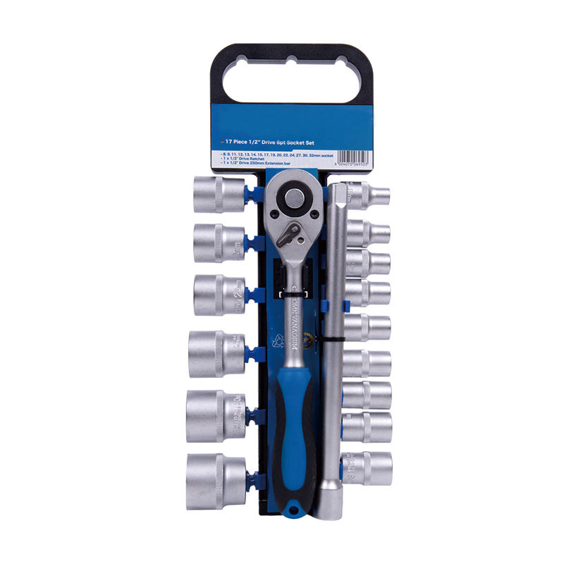 HT-09 17 piece 1/2 inch drive 6 pt socket set - TAIWAN BIKE RACK CO.,LTD