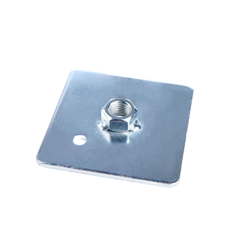 A-08 72x72mm Soldering plate with a 7/16 thread nut Seat Belt Components