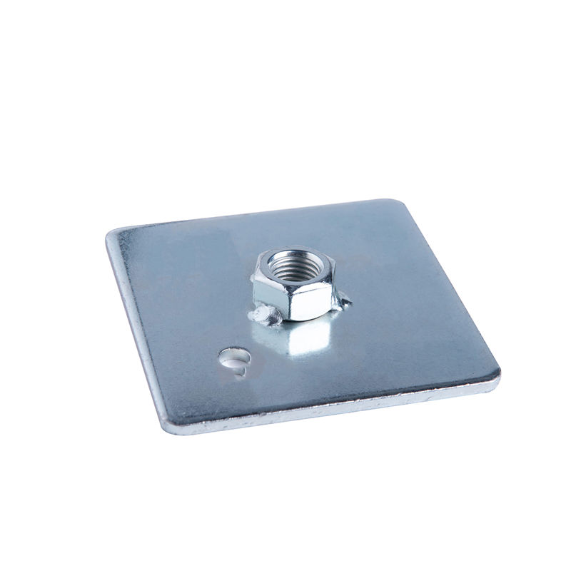 A-08 72x72mm Soldering plate with a 7/16 thread nut Seat Belt Components