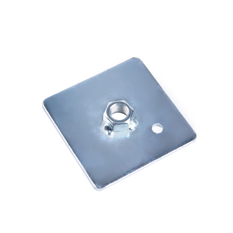 A-08 72x72mm Soldering plate with a 7/16 thread nut Seat Belt Components