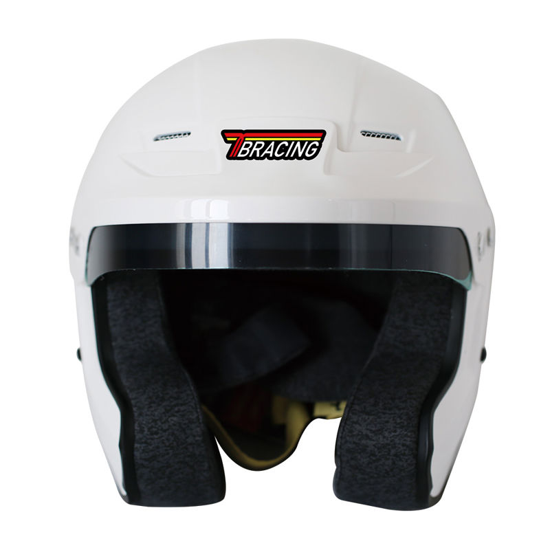 HE-04  3/4 Carbon Helmet with chin boom wrc racing